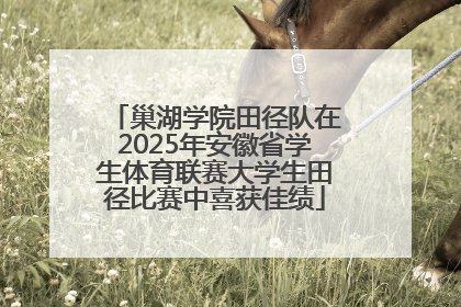 巢湖学院田径队在2025年安徽省学生体育联赛大学生田径比赛中喜获佳绩