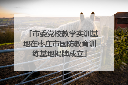 市委党校教学实训基地在枣庄市国防教育训练基地揭牌成立