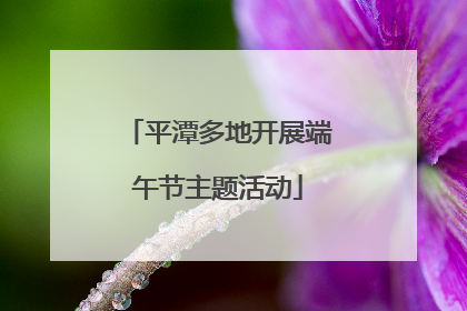 平潭多地开展端午节主题活动