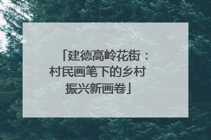 建德高岭花街：村民画笔下的乡村振兴新画卷