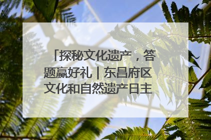 探秘文化遗产，答题赢好礼｜东昌府区文化和自然遗产日主题活动来袭！