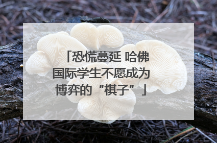 恐慌蔓延 哈佛国际学生不愿成为博弈的“棋子”