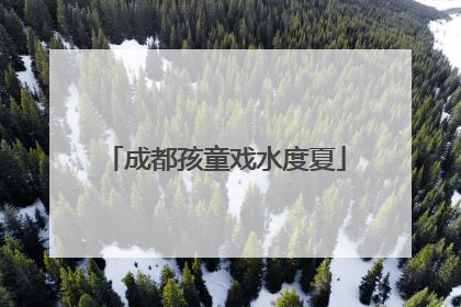 成都孩童戏水度夏
