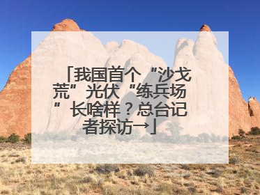 我国首个“沙戈荒”光伏“练兵场”长啥样？总台记者探访→
