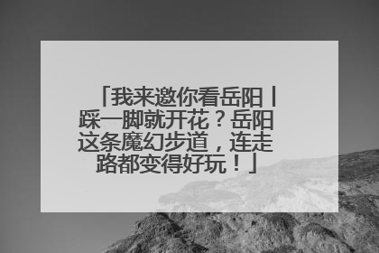 我来邀你看岳阳丨踩一脚就开花？岳阳这条魔幻步道，连走路都变得好玩！