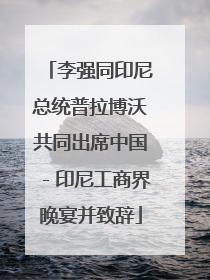 李强同印尼总统普拉博沃共同出席中国－印尼工商界晚宴并致辞