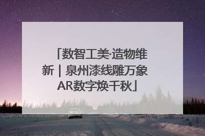 数智工美·造物维新｜泉州漆线雕万象 AR数字焕千秋