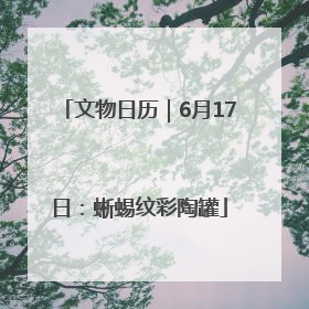 文物日历｜6月17日：蜥蜴纹彩陶罐