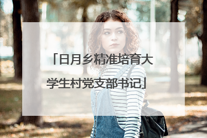 日月乡精准培育大学生村党支部书记
