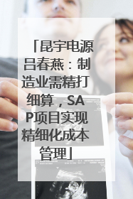 昆宇电源吕春燕：制造业需精打细算，SAP项目实现精细化成本管理