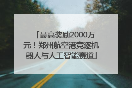 最高奖励2000万元！郑州航空港竞逐机器人与人工智能赛道