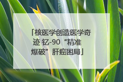 核医学创造医学奇迹 钇-90“精准爆破”肝癌困局