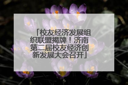 校友经济发展组织联盟揭牌！济南第二届校友经济创新发展大会召开