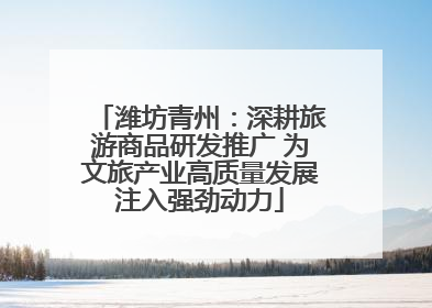 潍坊青州:深耕旅游商品研发推广 为文旅产业高质量发展注入强劲动力