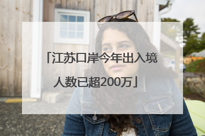 江苏口岸今年出入境人数已超200万