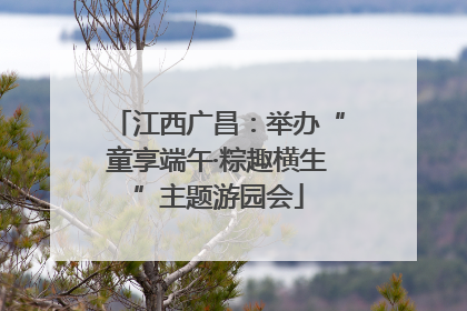 江西广昌：举办“童享端午·粽趣横生”主题游园会
