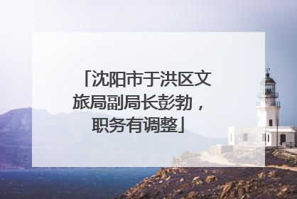 沈阳市于洪区文旅局副局长彭勃，职务有调整