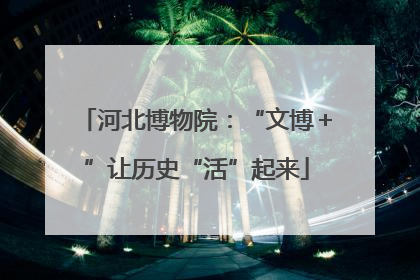 河北博物院：“文博＋”让历史“活”起来