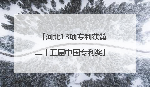 河北13项专利获第二十五届中国专利奖