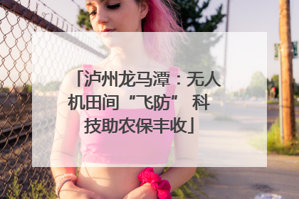 泸州龙马潭：无人机田间“飞防” 科技助农保丰收