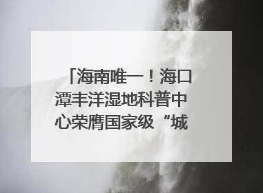 海南唯一！海口潭丰洋湿地科普中心荣膺国家级“城市儿童友好空间建设园区”称号
