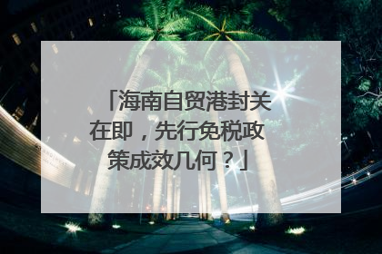 海南自贸港封关在即，先行免税政策成效几何？