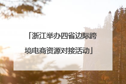 浙江举办四省边际跨境电商资源对接活动