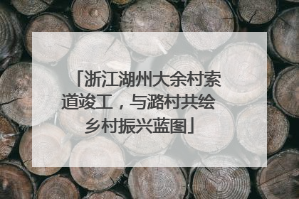浙江湖州大余村索道竣工，与潞村共绘乡村振兴蓝图