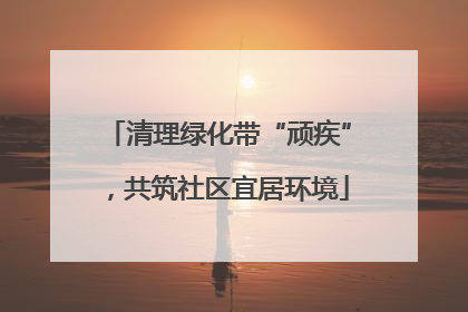 清理绿化带“顽疾”，共筑社区宜居环境