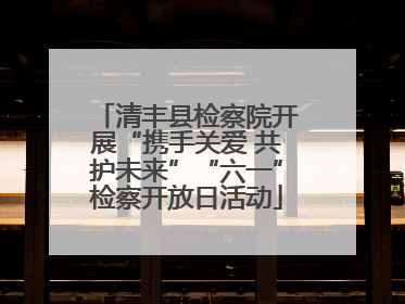 清丰县检察院开展“携手关爱 共护未来”“六一”检察开放日活动