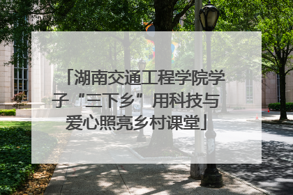 湖南交通工程学院学子“三下乡”用科技与爱心照亮乡村课堂