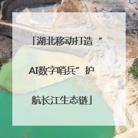湖北移动打造“AI数字哨兵”护航长江生态链
