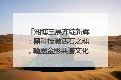 湘博三展齐绽新辉：黑科技激活石之魂，翰墨金影共谱文化遗产日华章