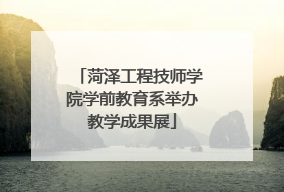 菏泽工程技师学院学前教育系举办教学成果展