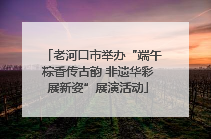 老河口市举办“端午粽香传古韵 非遗华彩展新姿”展演活动