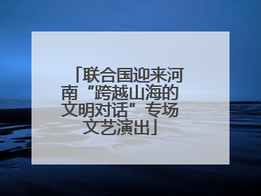 联合国迎来河南“跨越山海的文明对话”专场文艺演出
