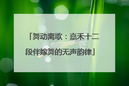 舞动离歌：嘉禾十二段伴嫁舞的无声韵律