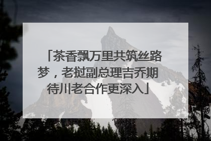 茶香飘万里共筑丝路梦，老挝副总理吉乔期待川老合作更深入