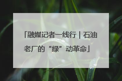融媒记者一线行｜石油老厂的“绿”动革命