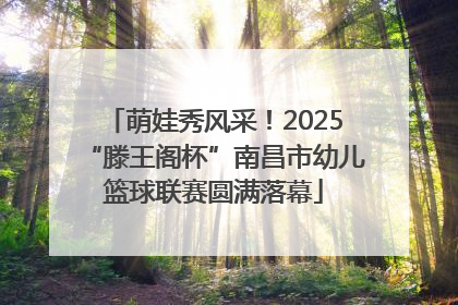 萌娃秀风采！2025“滕王阁杯”南昌市幼儿篮球联赛圆满落幕