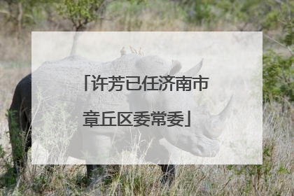 许芳已任济南市章丘区委常委