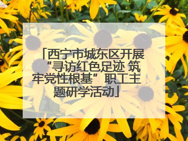 西宁市城东区开展“寻访红色足迹 筑牢党性根基”职工主题研学活动