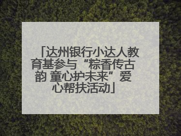 达州银行小达人教育基参与“粽香传古韵 童心护未来”爱心帮扶活动