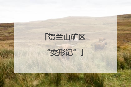 贺兰山矿区“变形记”