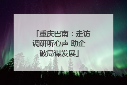 重庆巴南：走访调研听心声 助企破局谋发展