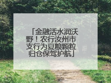 金融活水润沃野！农行汝州市支行为夏粮颗粒归仓保驾护航