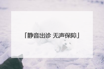 静音出诊 无声保障