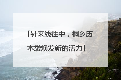针来线往中，桐乡历本袋焕发新的活力