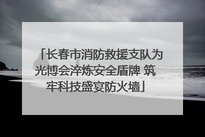 长春市消防救援支队为光博会淬炼安全盾牌 筑牢科技盛宴防火墙