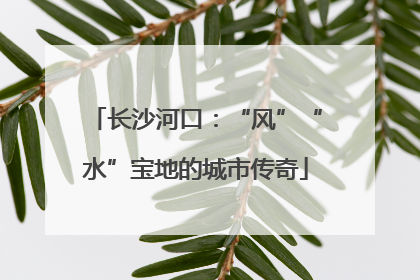 长沙河口：“风”“水”宝地的城市传奇